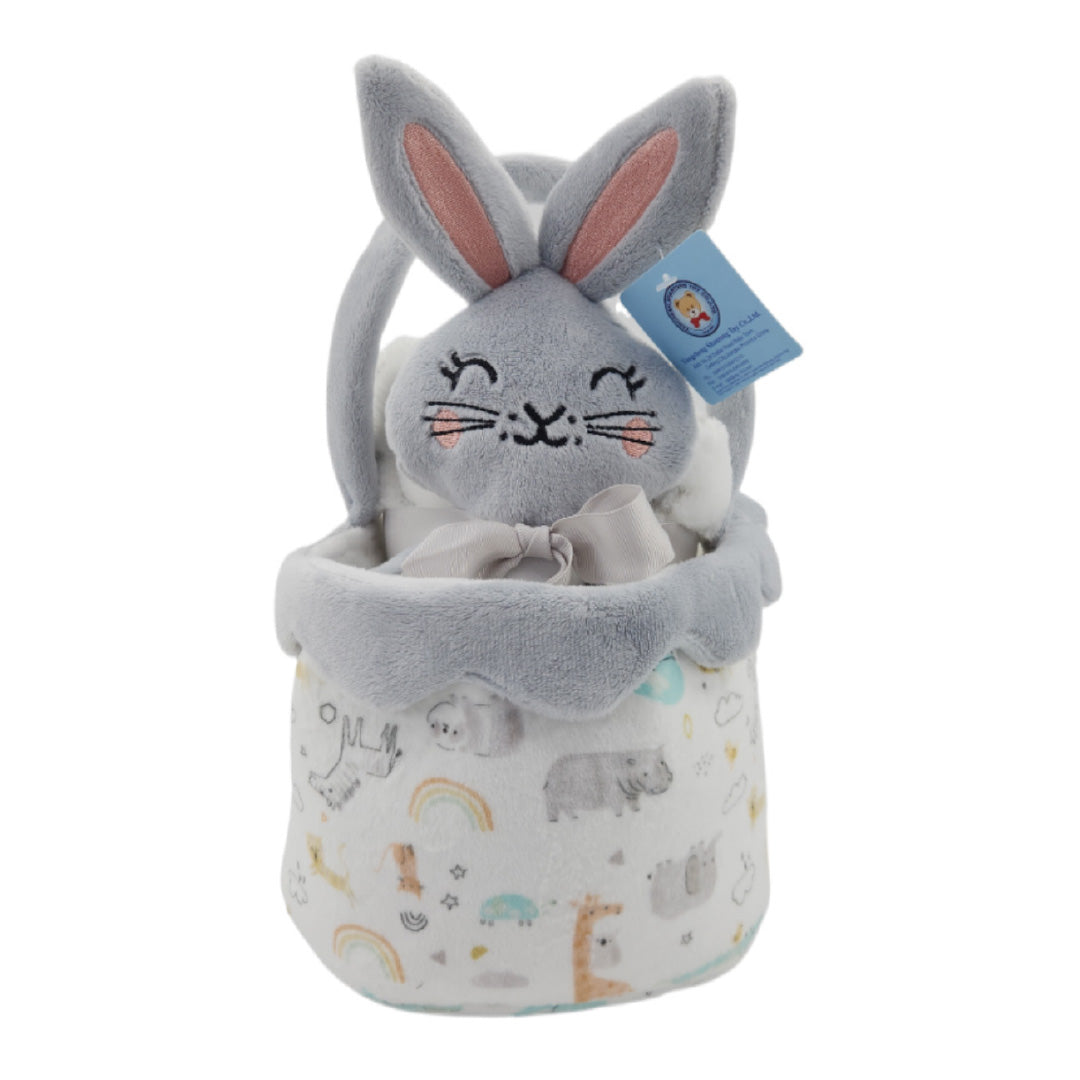 S&G idea regalo bimbi cestino con pupazzo e copertina