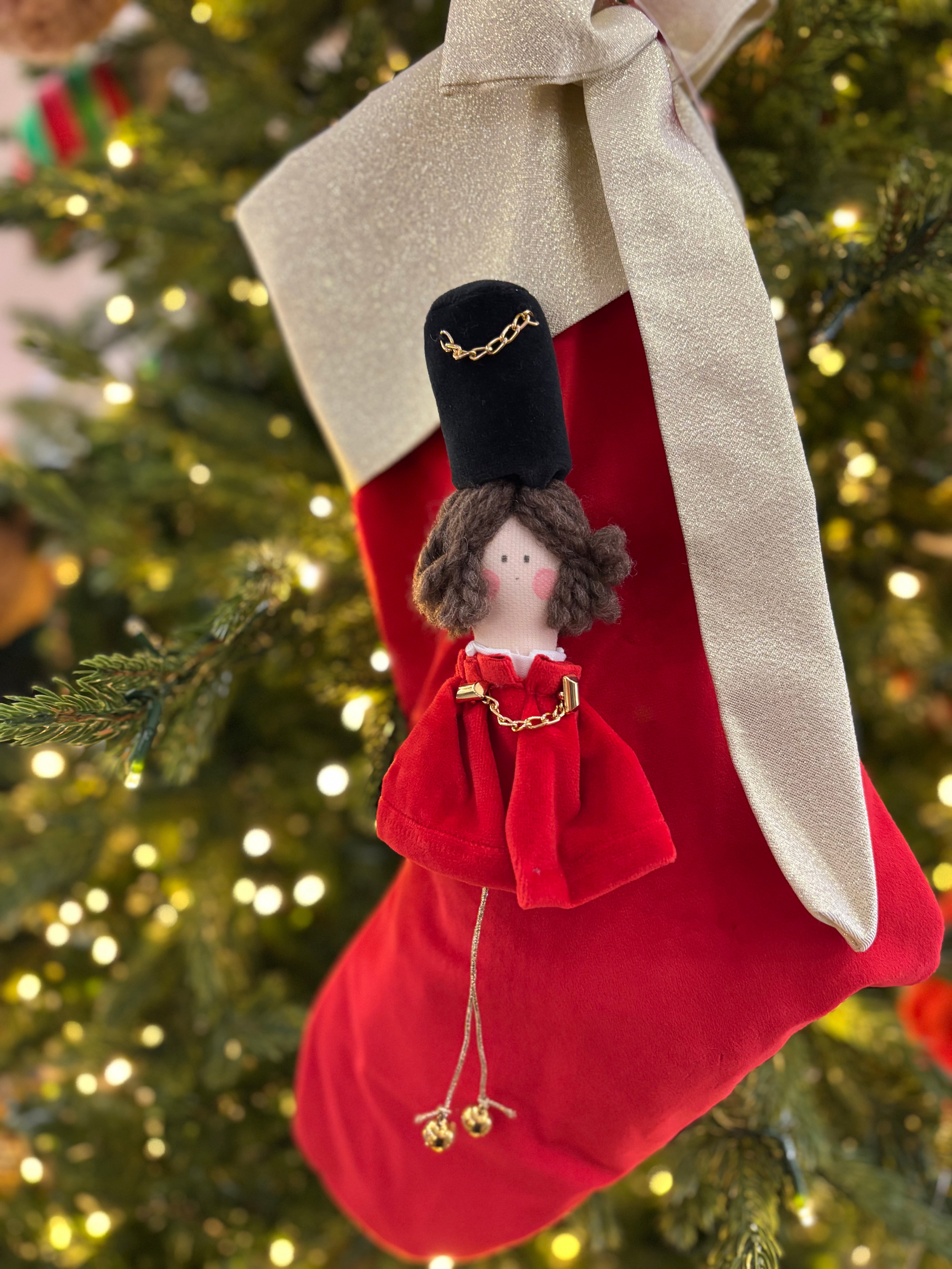 Handmade calza artigianale epifania 40 cm con personaggio