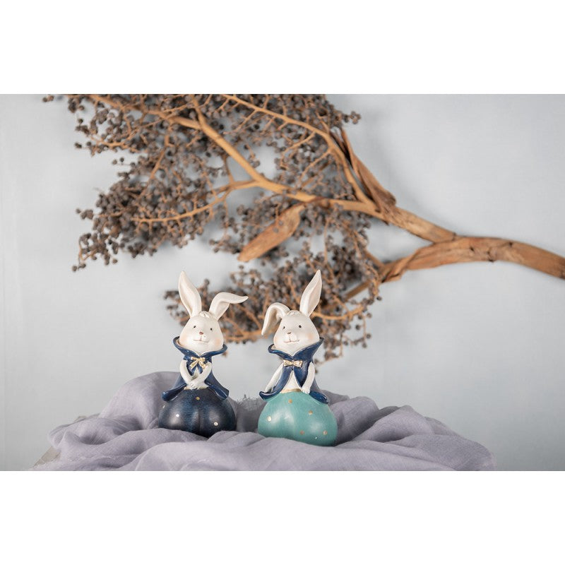 CLAYRE & EEF CONIGLIETTO CON MANTELLO BLU