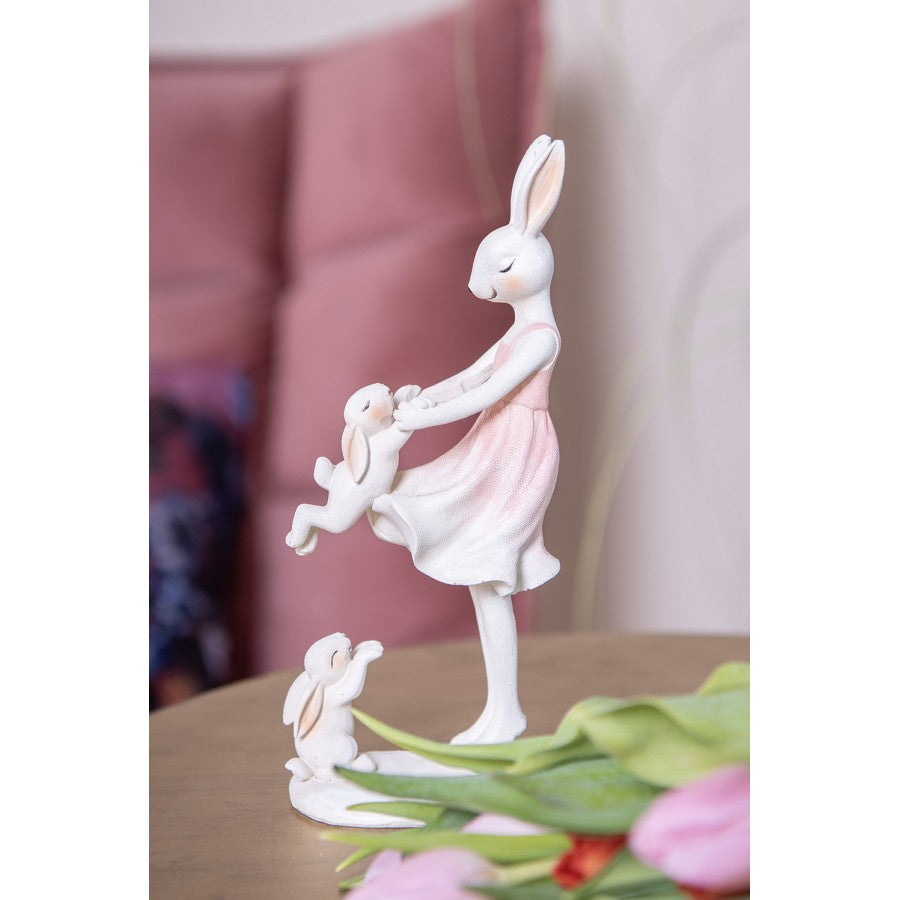 CLAYRE & EEF DECORAZIONE CONIGLIETTA CON CUCCIOLI