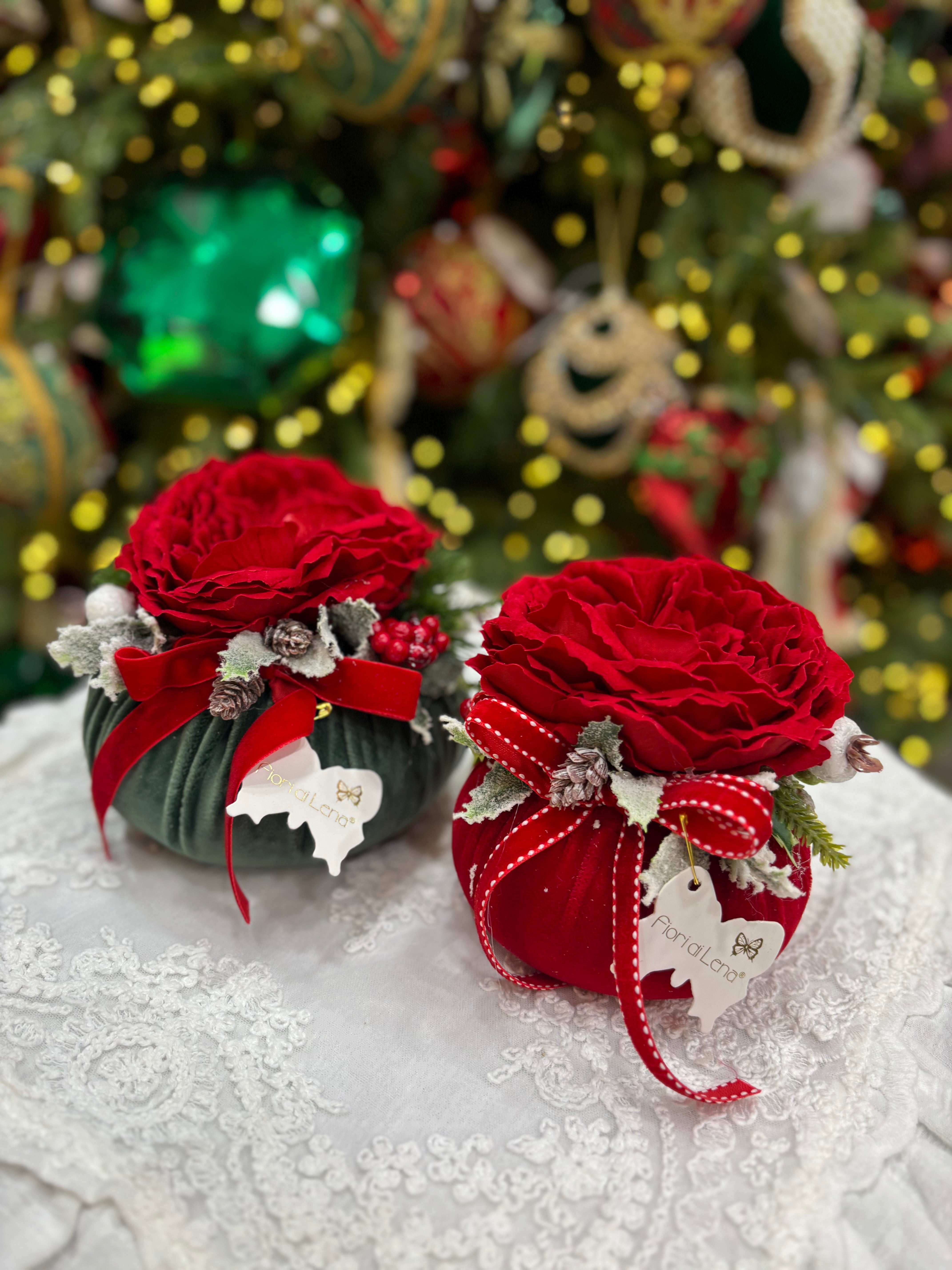 Fiori di lena pouf profumato collezione Paesaggio Invernale diametro 11 cm