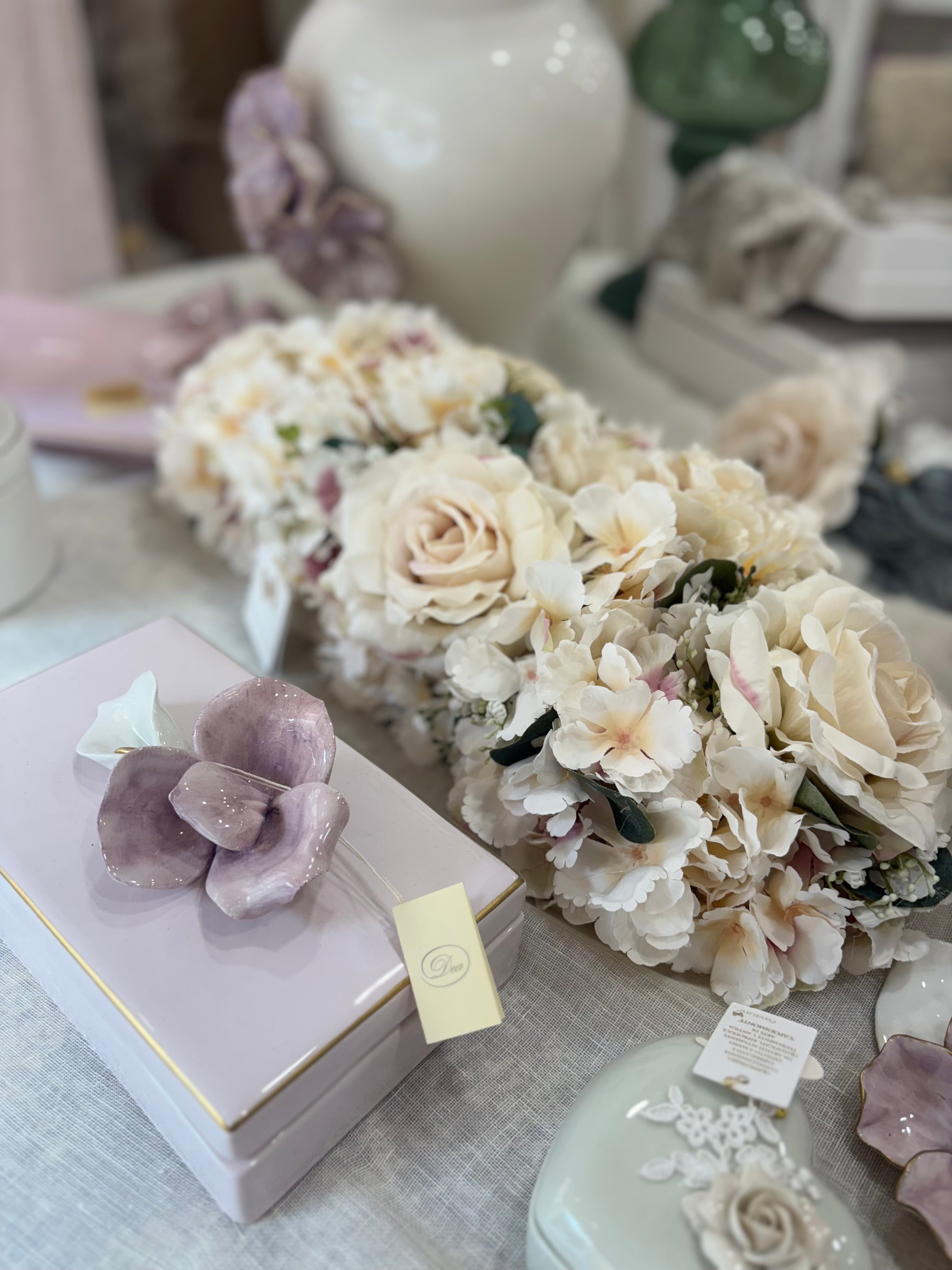 Fiori di lena elegantissima composizione di fiori da tavola
