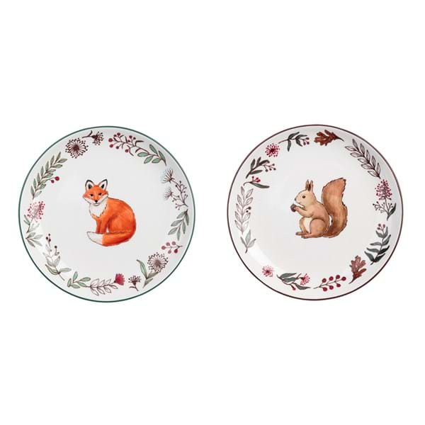 Blanc Mariclo Set 2 piatti Dessert autunnali collezione Viridarium