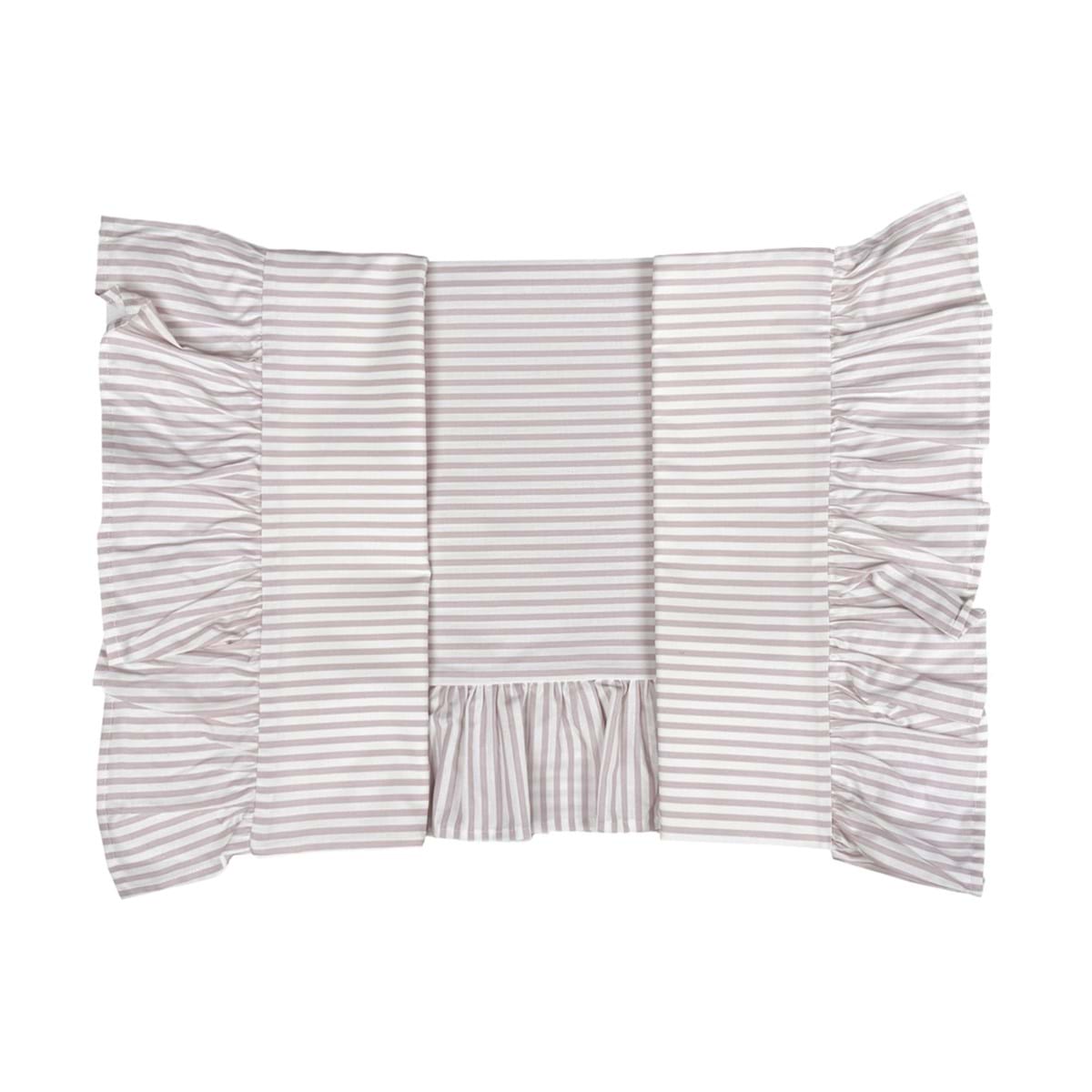 Blanc Mariclo' completo letto con righe e gale vari colori