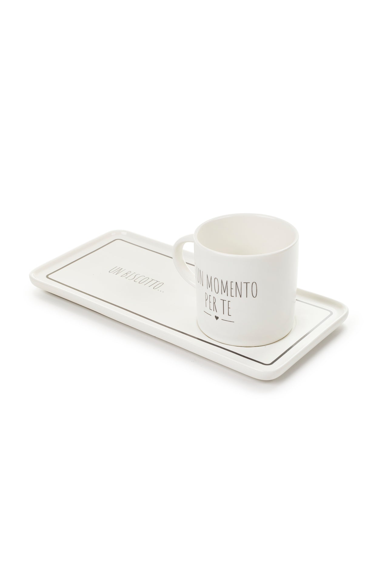 NUVOLE DI STOFFA SET TAZZA CON VASSOIO COLLEZIONE MY HOME 2 VARIANTI