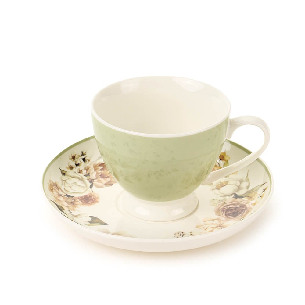 Nuvole di Stoffa Tazza con Piattino Flower Garden 250 ml con varianti