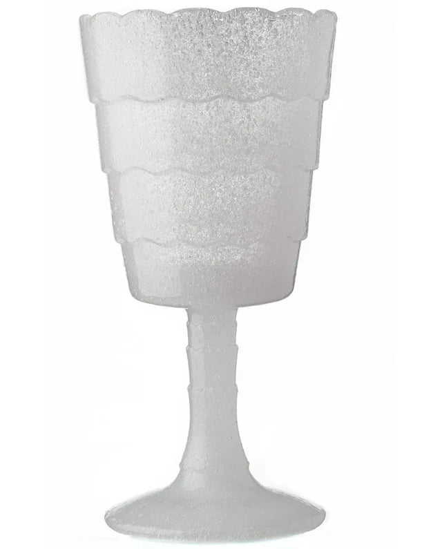 HENRIETTE SET DI 6 CALICI IN PASTA DI VETRO MODELLO ONDE