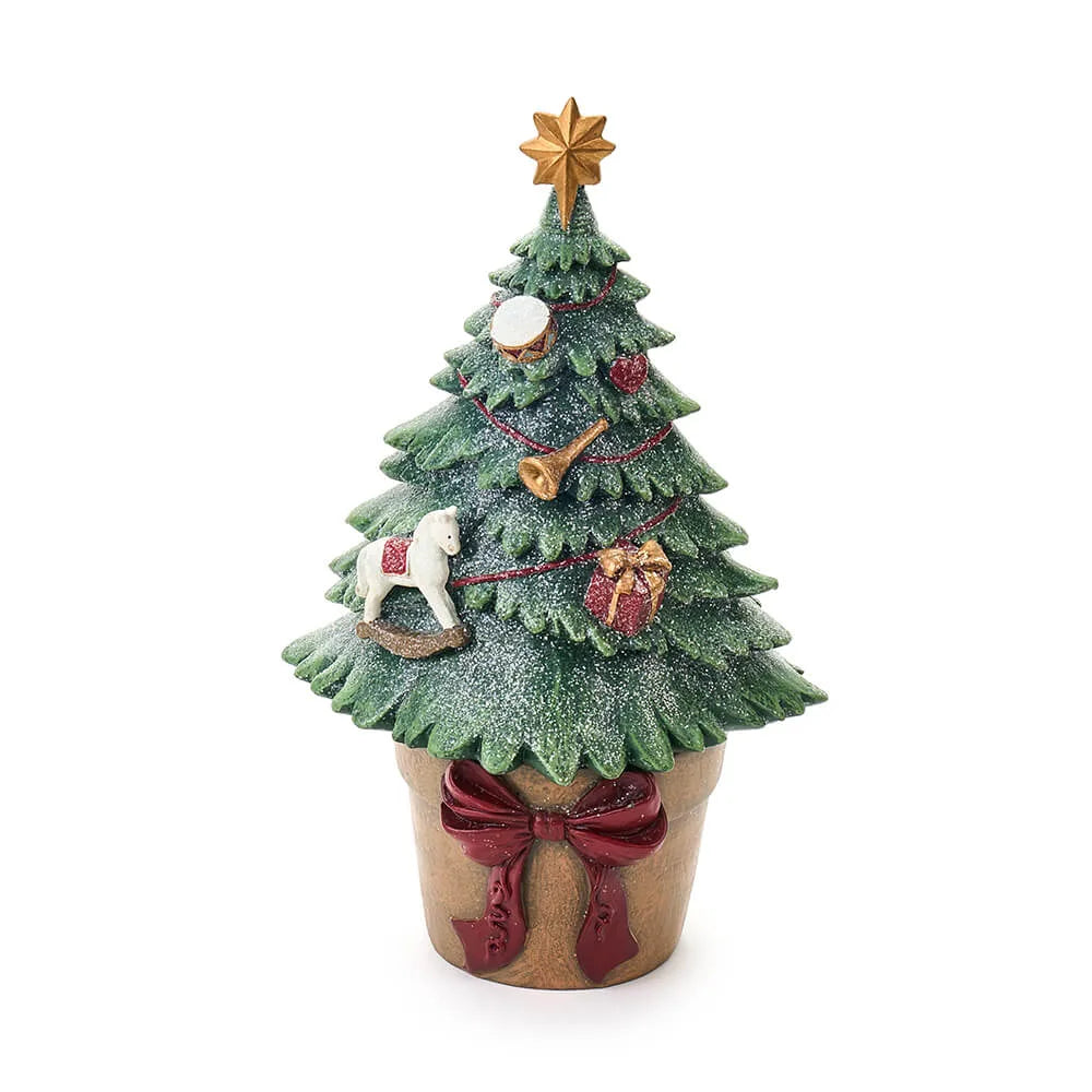 Nuvole di Stoffa Albero di Natale con Vaso