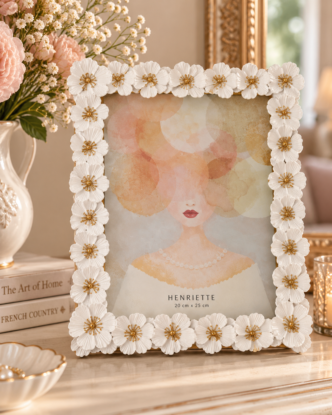 Henriette cornice portafoto Petalo Chic mis 20*25 cm