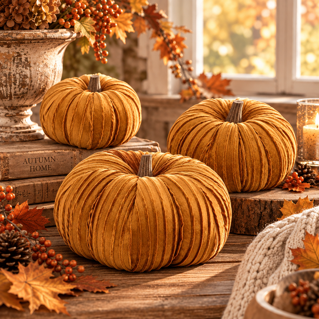 Blanc Mariclo decorazione zucca in velluto con varianti