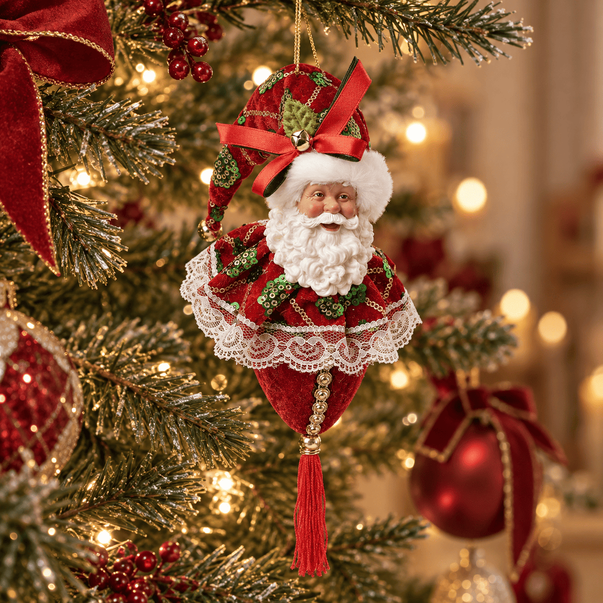 Clayre & eef decorazione da appendere Babbo Natale
