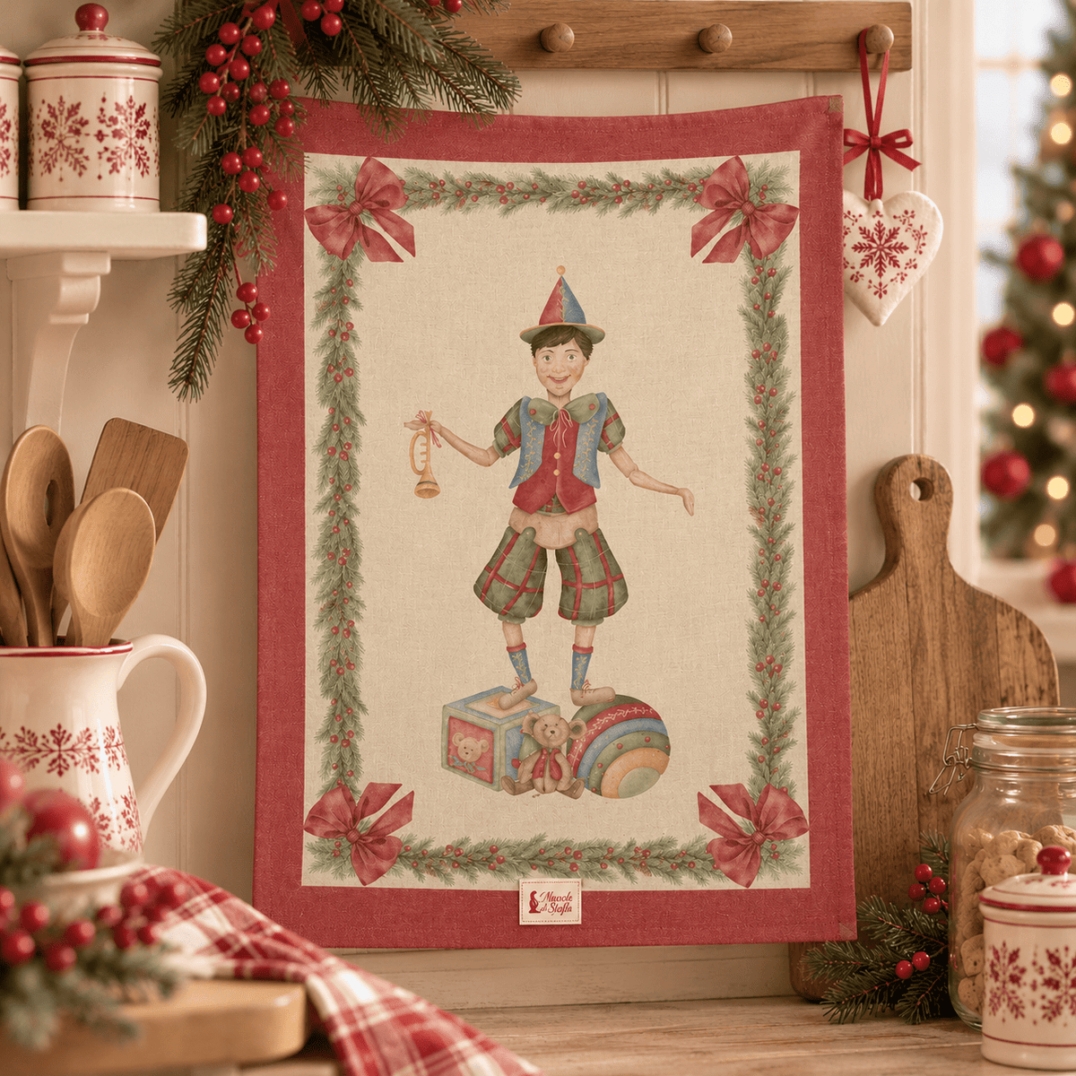 Nuvole di Stoffa canovaccio in cotone collezione Vintage Toys con varianti