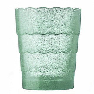 HENRIETTE SET DI 6 BICCHIERI ACQUA IN PASTA DI VETRO MODELLO ONDE