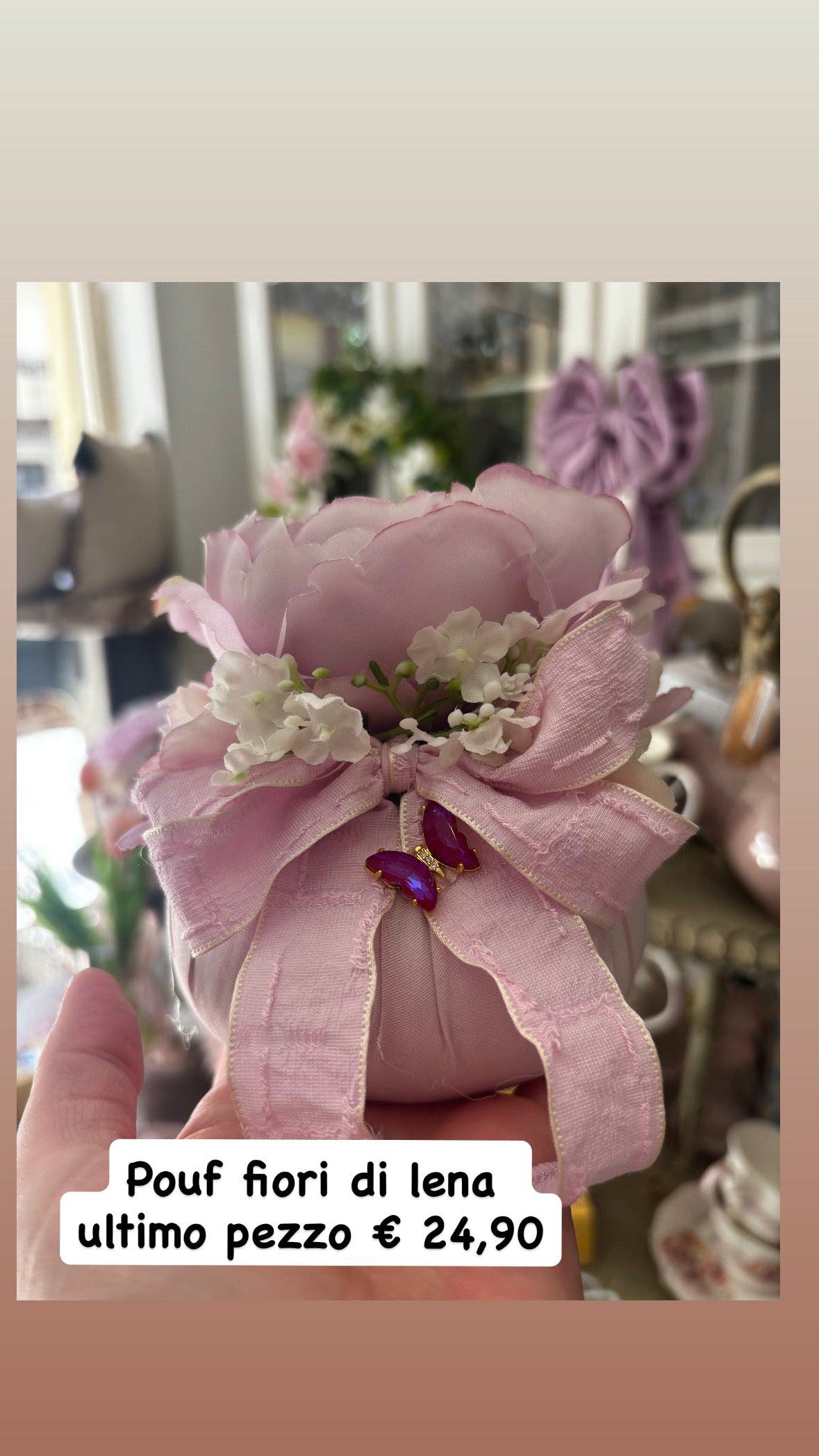 Pouf Fiori di Lena ultimo pezzo