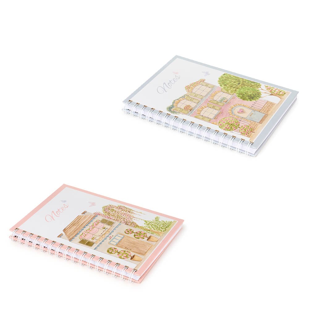 Nuvole di Stoffa Ricettario Quaderno a Righe collezione La Vie En Rose