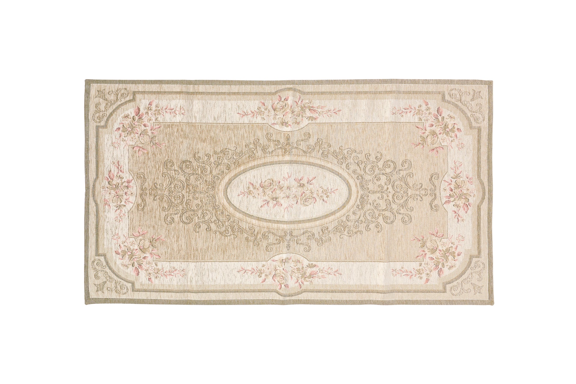 NUVOLE DI STOFFA TAPPETO SHABBY CHIC BEIGE 115 X 175 CM
