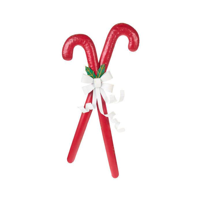 Nuvole di Stoffa candy cane rosso con fiocco in metallo