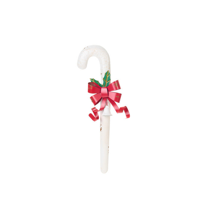 Nuvole di Stoffa candy cane con fiocco in metallo