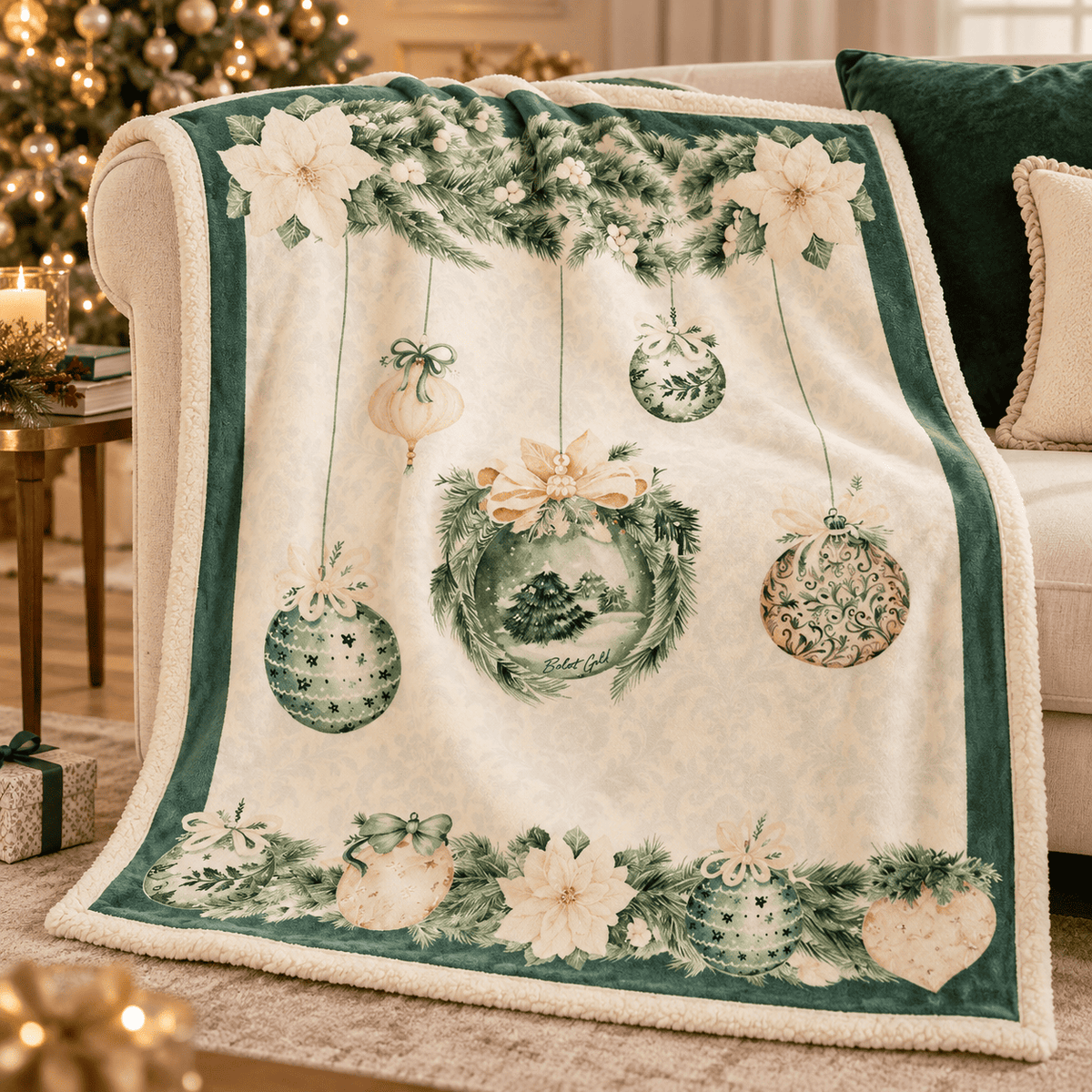 Nuvole di Stoffa Plaid con scatola regalo collezione Silent Gold