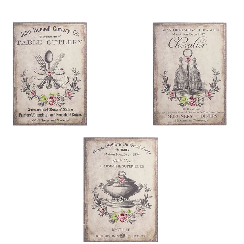 NUVOLE DI STOFFA SET DI 3 QUADRI COLLEZIONE MARIA VITTORIA