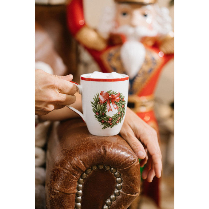 Ambiente Tazza In Fine Bone China Da 400ml – Tema Invernale E Natalizio, Idea Regalo Per Le Feste, Decorazione Autunnale