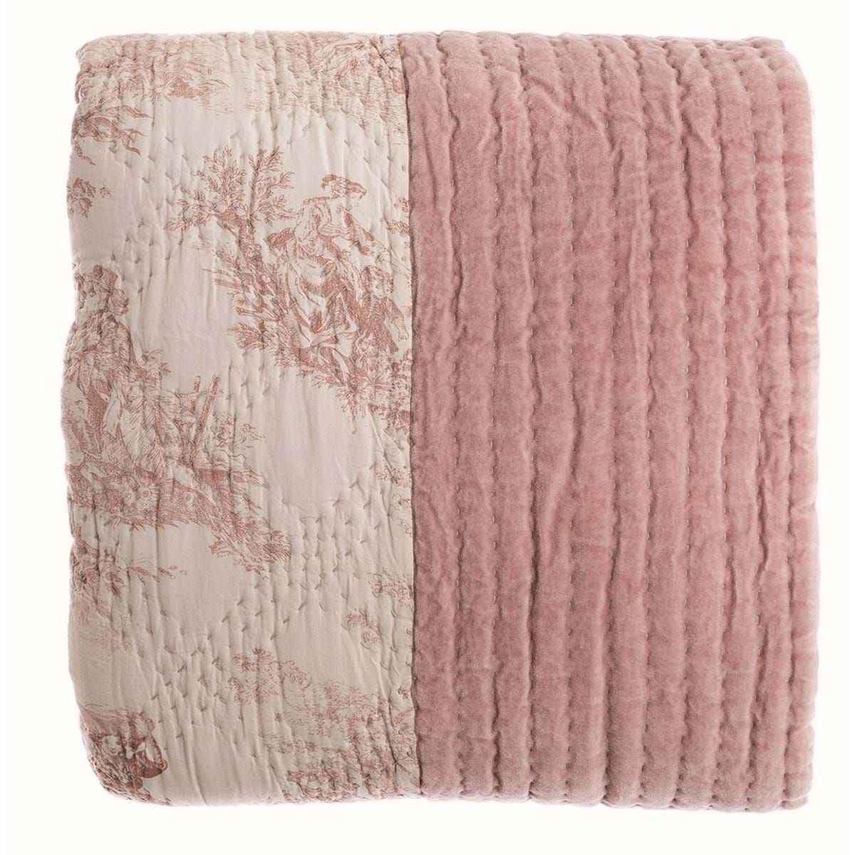 BLANC MARICLO' BOUTIS MATRIMONIALE TOILE DE JOUY E VELLUTO