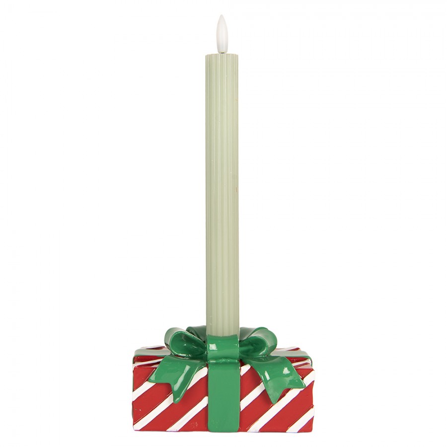 Clayre & eef decorazione candeliere pacchetto regalo