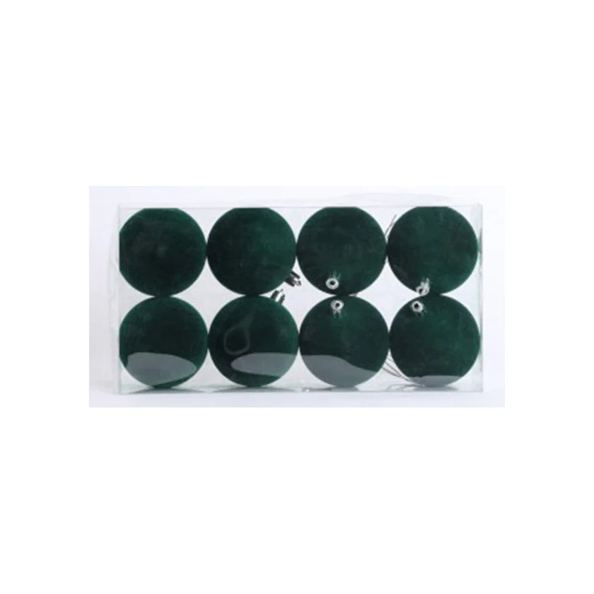 Fiori di lena set di 8 sfere in velluto 7 cm