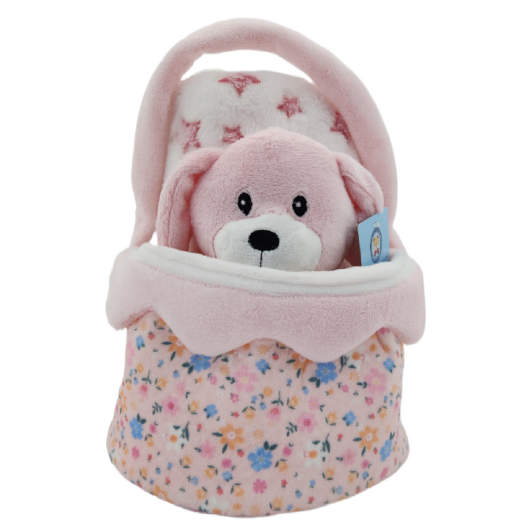 S&G idea regalo bimbi cestino con pupazzo e copertina