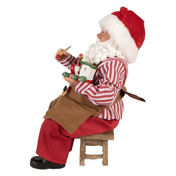 Clayre & eef Babbo Natale Artigiano con Trenino