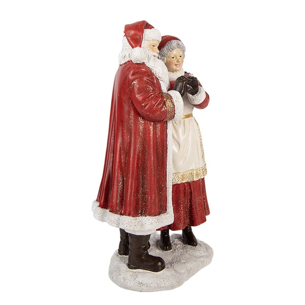 Clayre & eef Decorazione natalizia con Babbo Natale e Mamma Natale