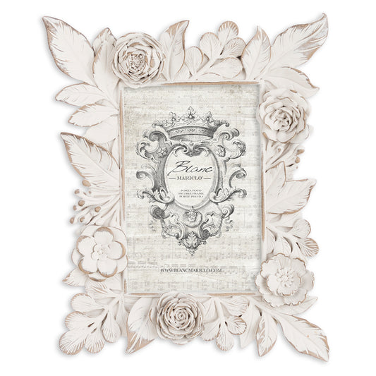 Blanc mariclo cornice portafoto con rose collezione Sentimento mis piccola