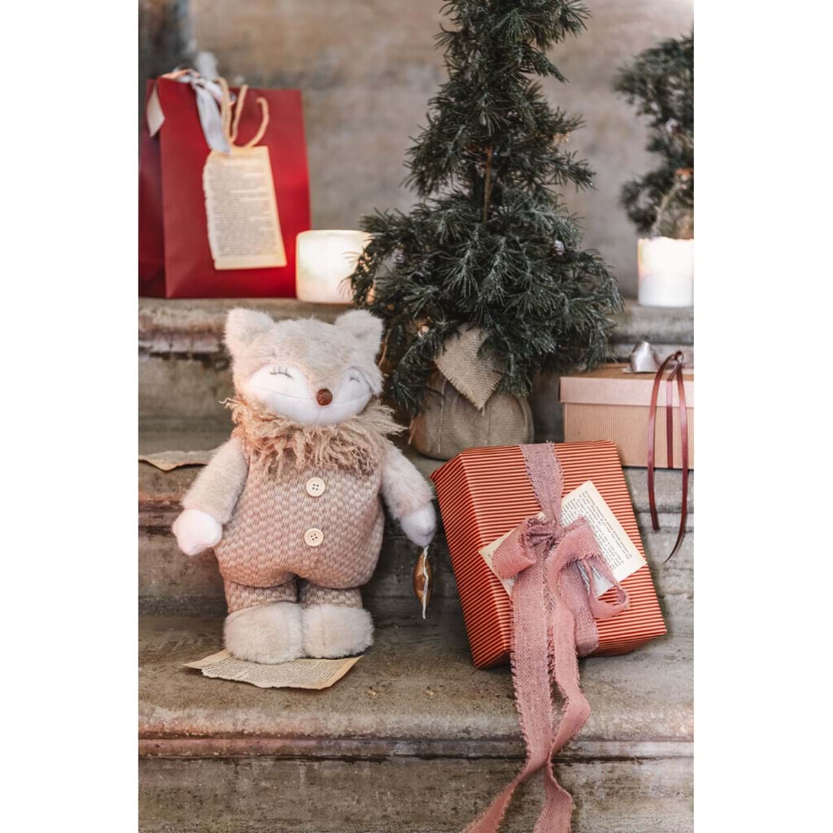 Blanc Mariclo' decorazione volpe con gambe penzolanti collezione Clotide con varianti