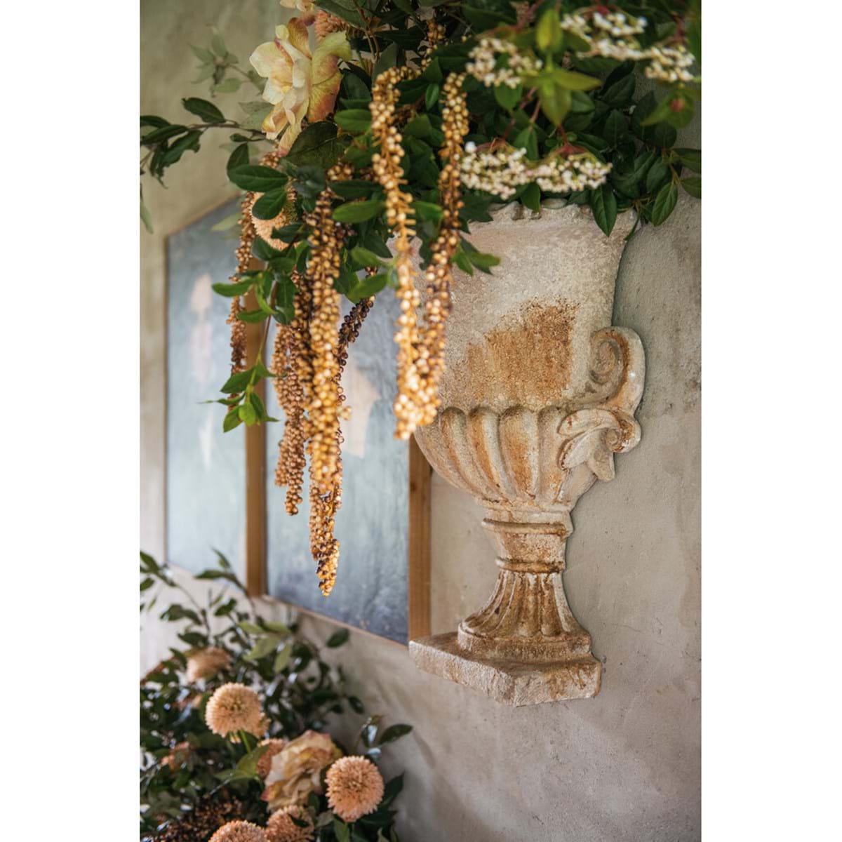 Blanc Mariclo' Mezzo Vaso da Parete collezione Antiqua Domus