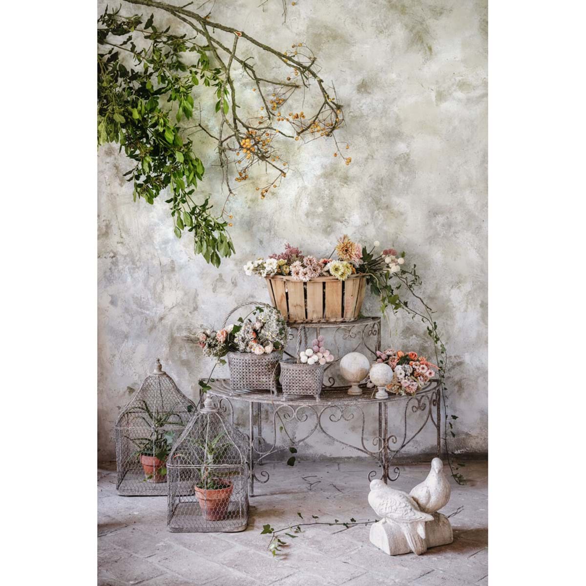 Blanc Mariclo' Decorazione gabbia portapiante in 5 misure collezione Memoriae Collection