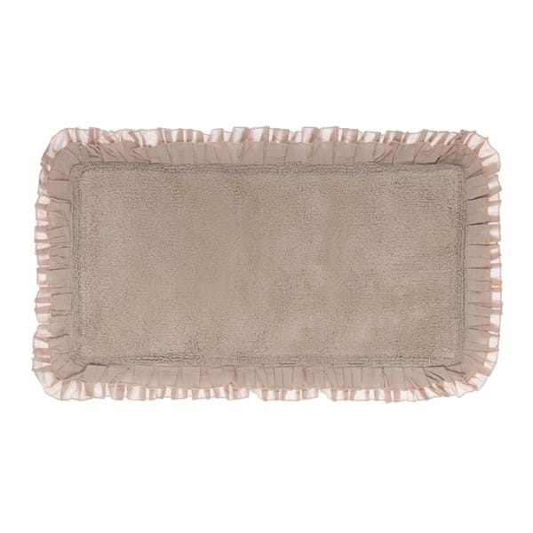 Blanc Mariclo' Tappeto Bagno in Cotone con Doppia Gala "Bagno Chiaro"