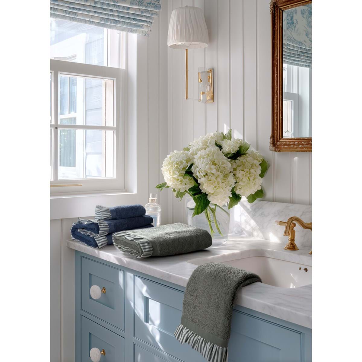 Blanc Mariclo' Coppia spugna bagno "Sogno a Righe"