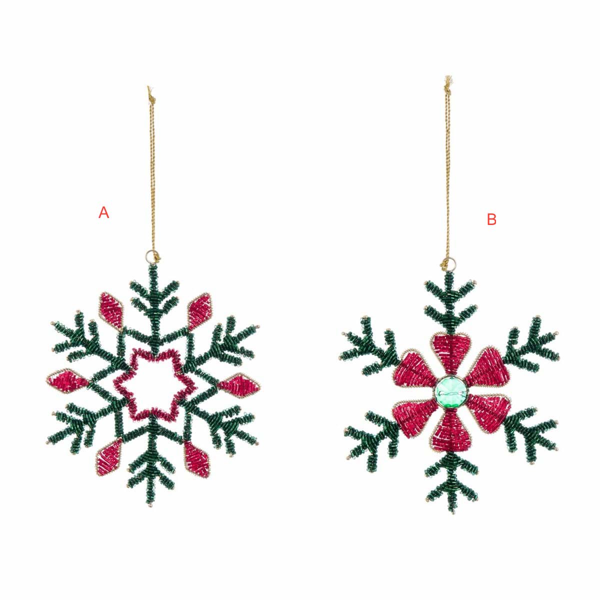 Blanc Mariclò decoro fiocco di neve da appendere collezione Casa delle Feste