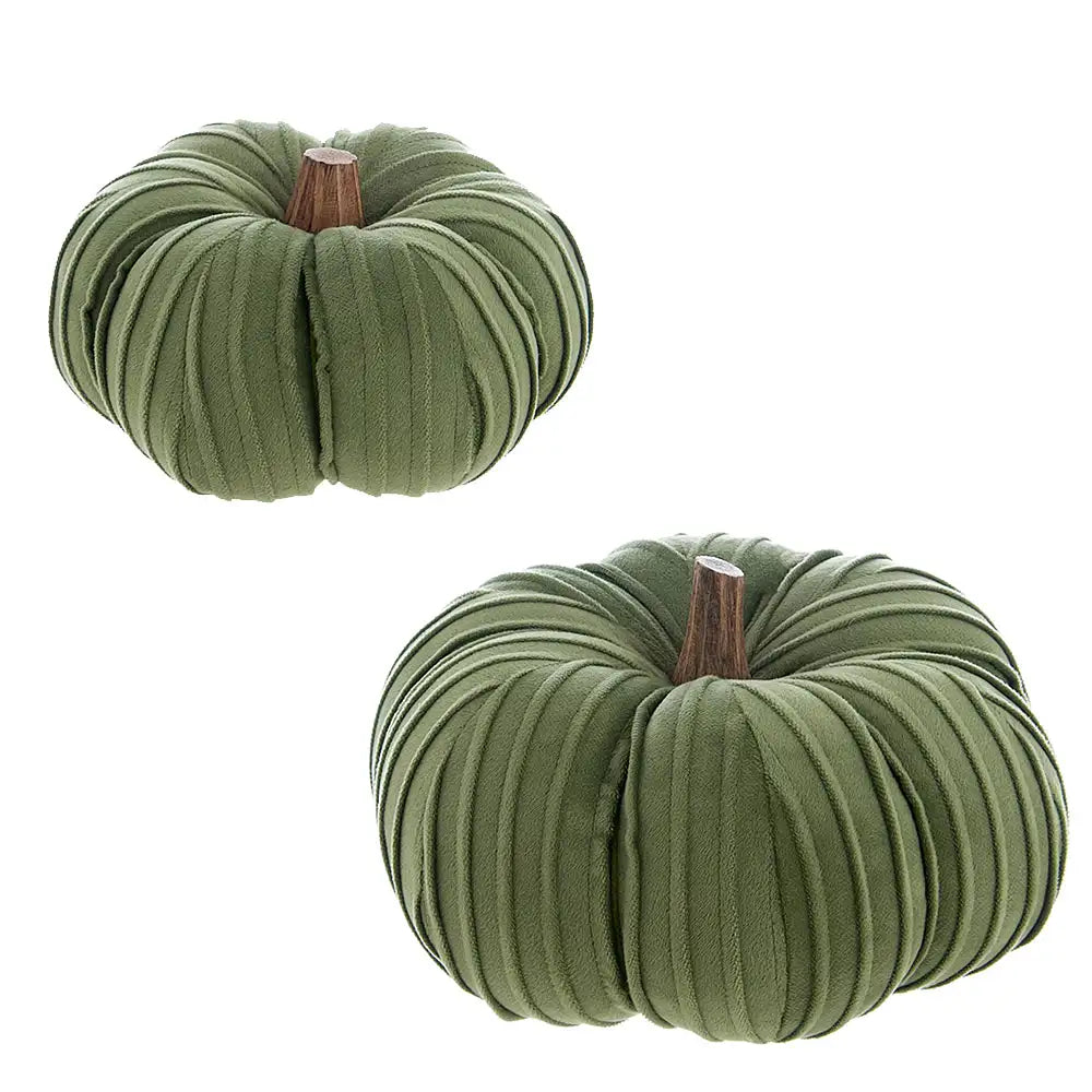 Blanc Mariclo decorazione zucca verde in velluto con varianti