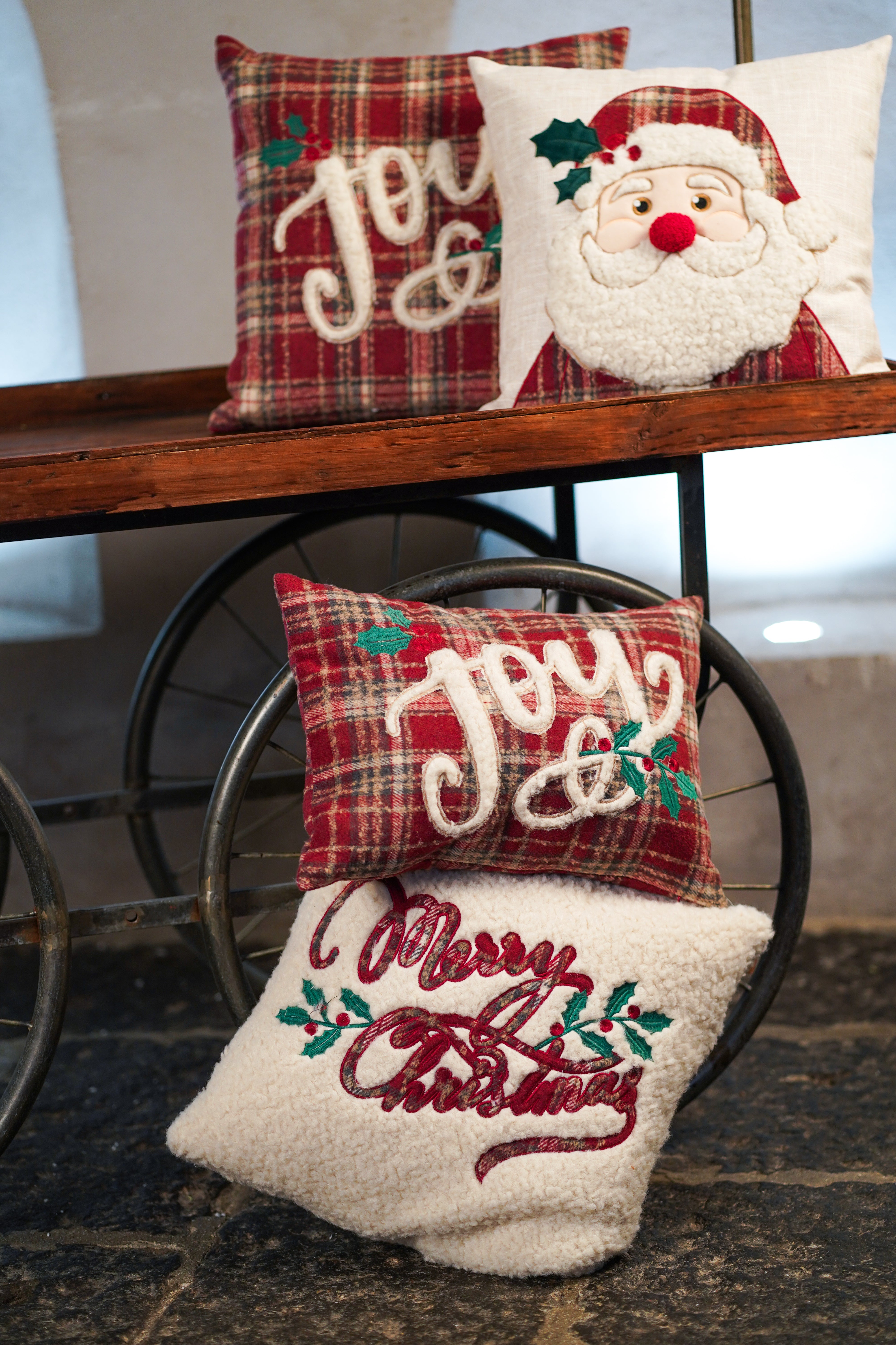 Clodette cuscino rettangolare Merry Christmas collezione Cottage