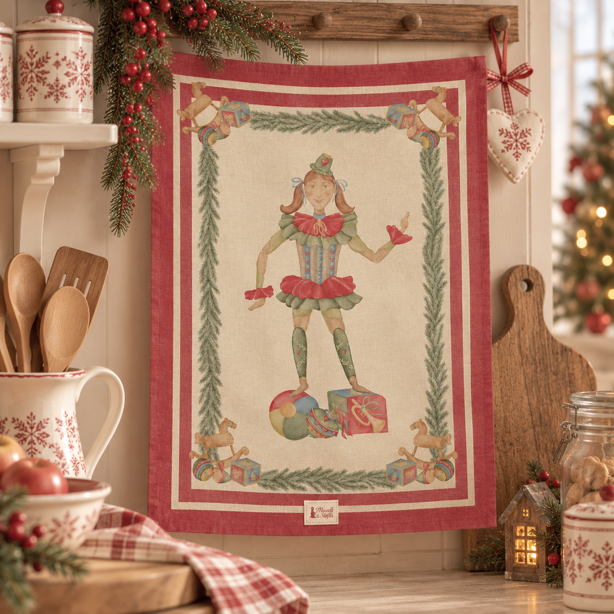 Nuvole di Stoffa canovaccio in cotone collezione Vintage Toys con varianti
