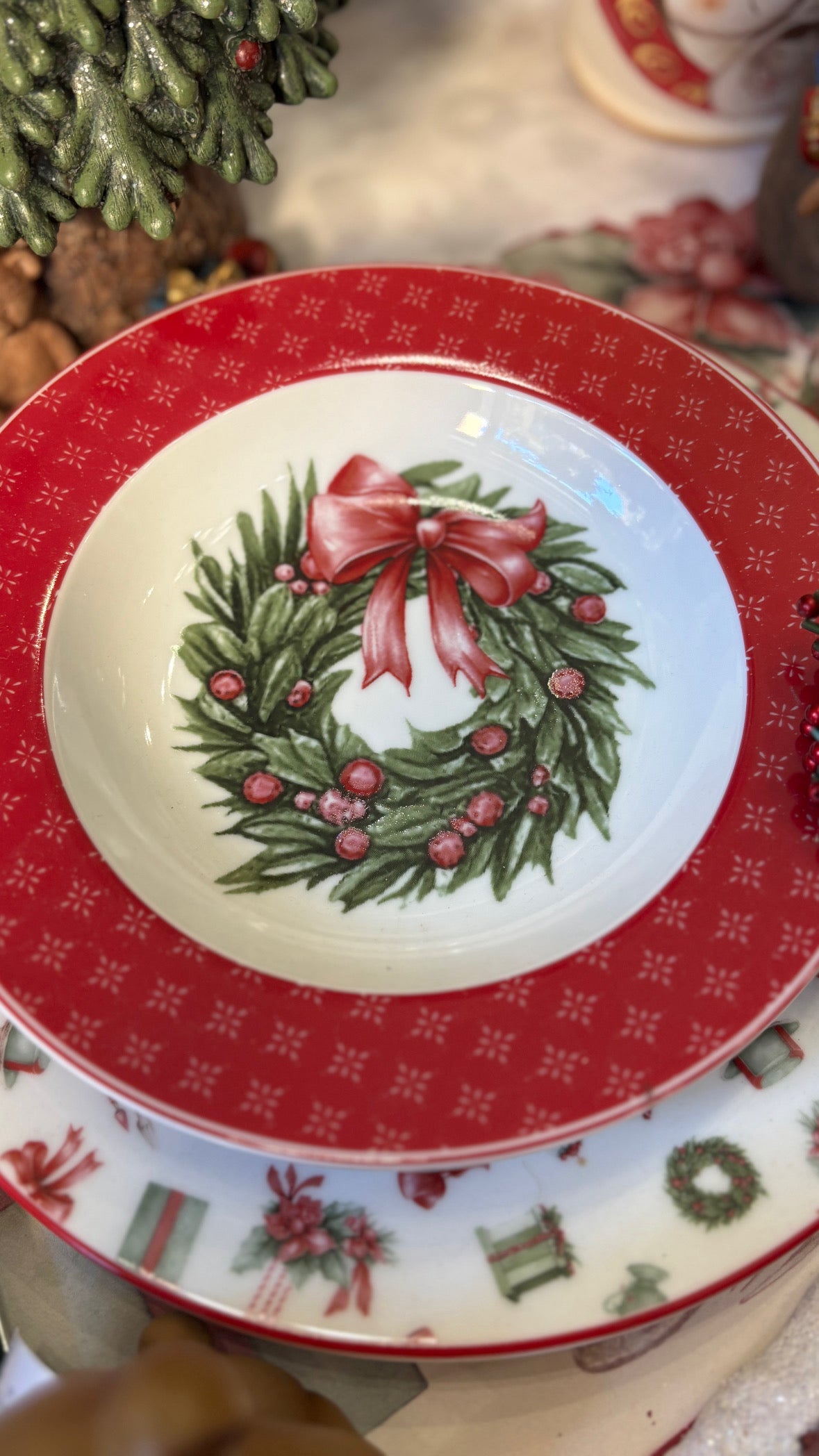 Nuvole di Stoffa Set 18 Piatti Collezione Storia di Natale