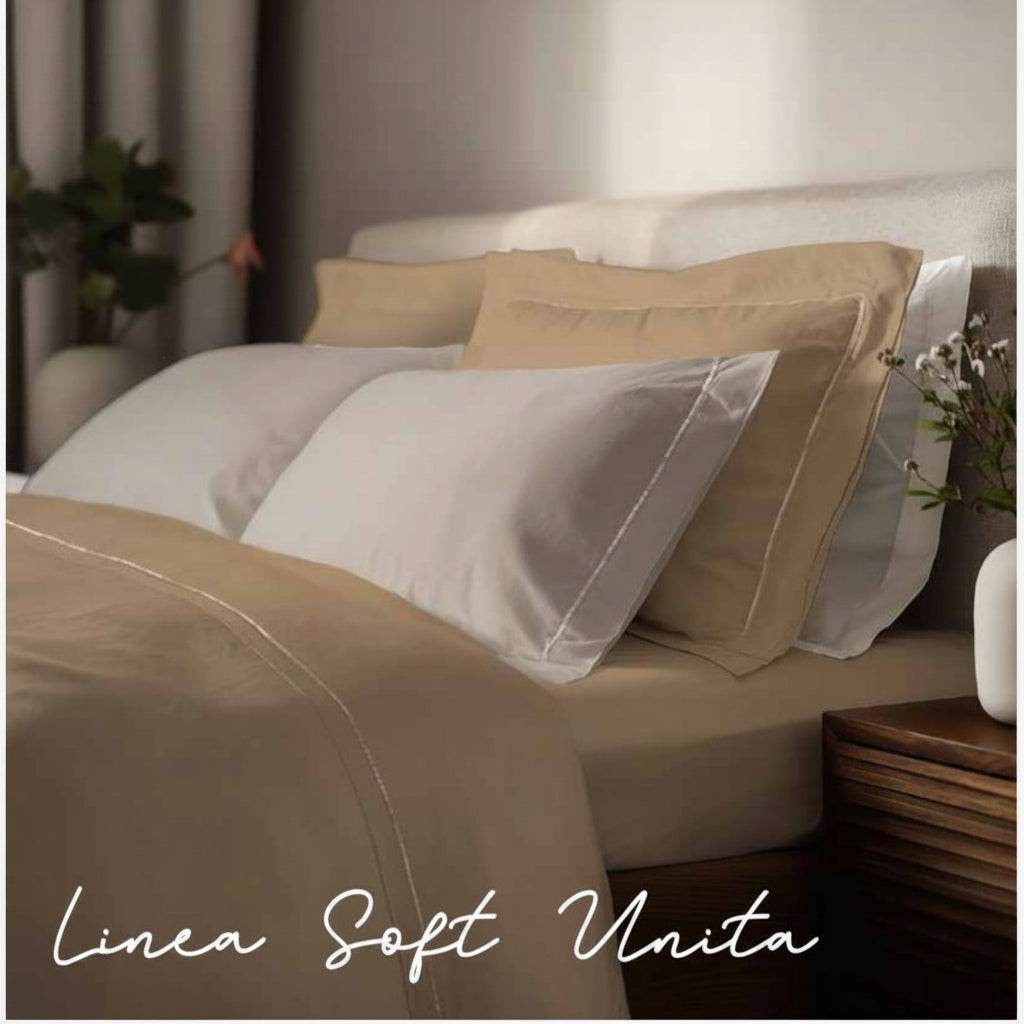 Tessitura di Arconate completo letto lenzuola  matrimoniale in percalle di cotone