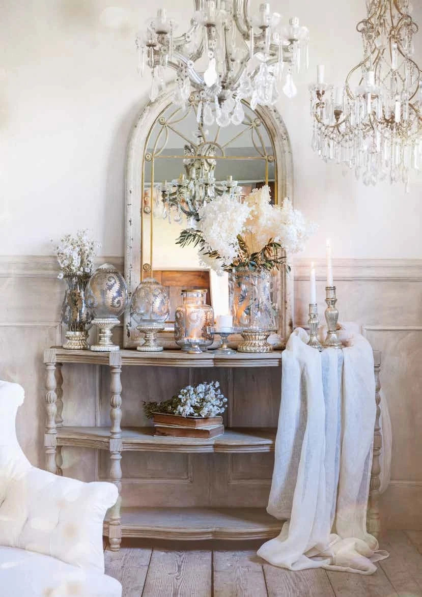 Blanc Mariclo' Vaso Decorativo Porta Candela "Nocturna Aurea"