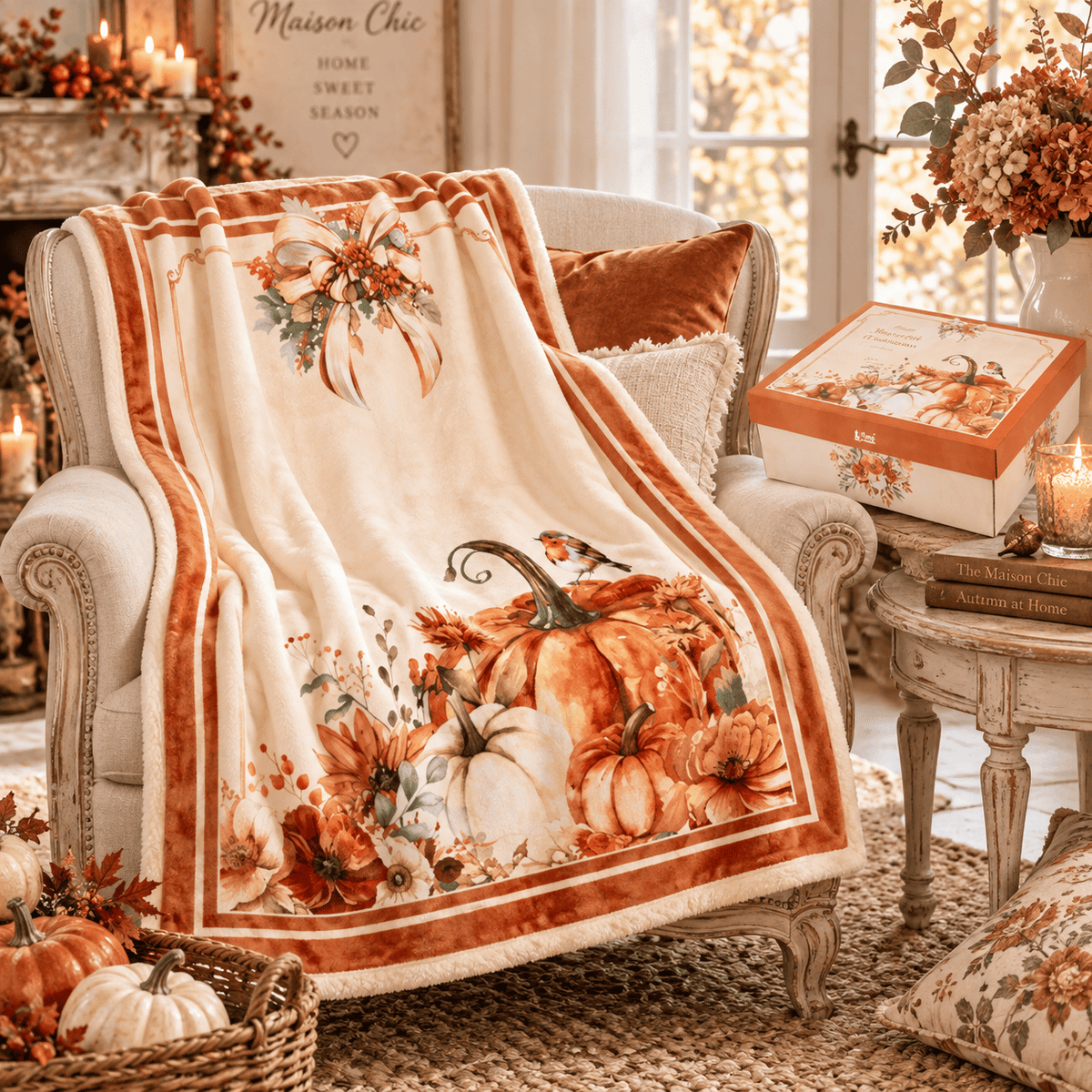 Nuvole di Stoffa Plaid con gift box collezione Racconti d'Autunno