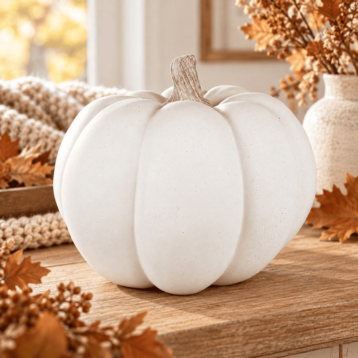 Clayre & Eef Zucca Decorativa color legno collezione Melange d’Autunno