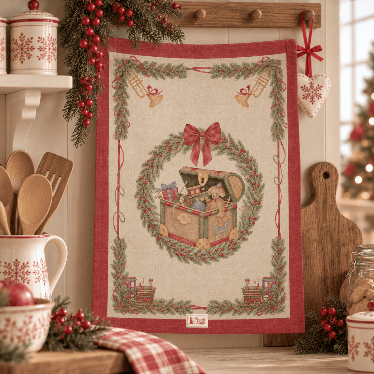 Nuvole di Stoffa canovaccio in cotone collezione Vintage Toys con varianti