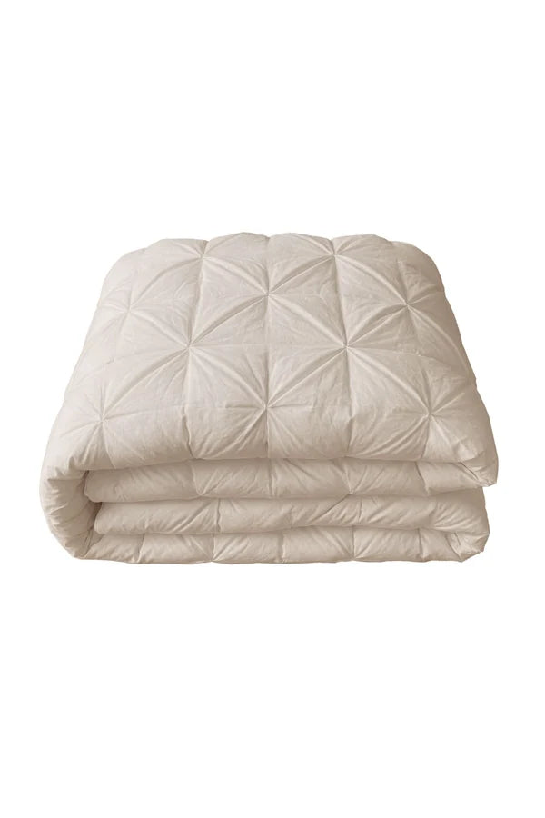 Blanc Mariclo' Trapunta matrimoniale Collezione Diamante variante beige