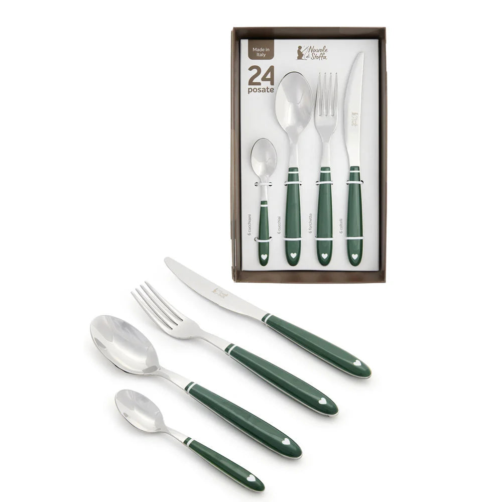 Nuvole di Stoffa Set 24 Posate Collezione Demetra