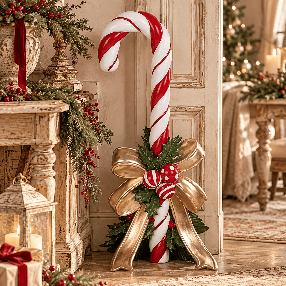 Clayre & eef decorazione Candy cane h 91 cm